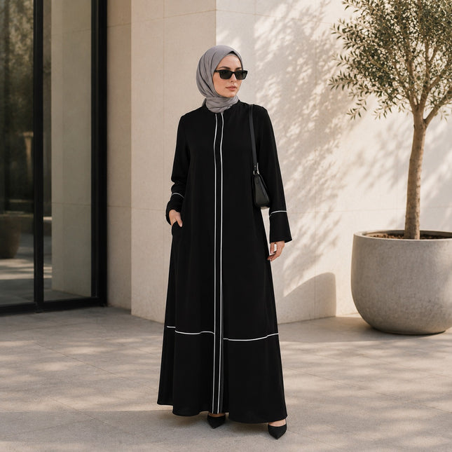 Katre Beyaz Biyeli Dubai Ferace