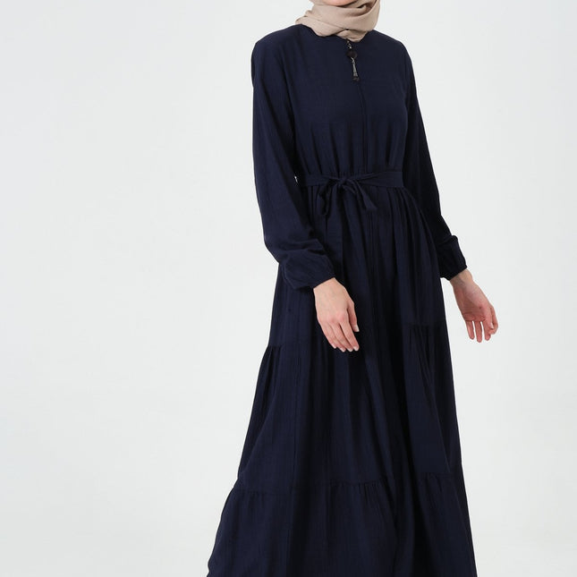 Viskon Kumaş Yıldız Cepli Ferace