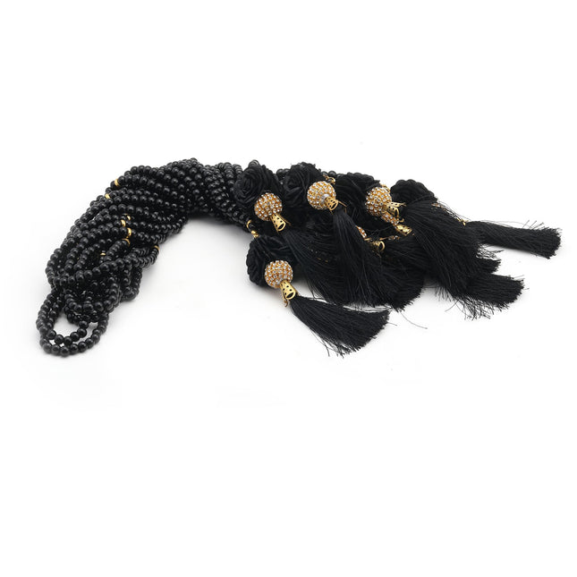 99'luk 6mm Tasarım İnci Güllü Tesbih  (10 Adet)