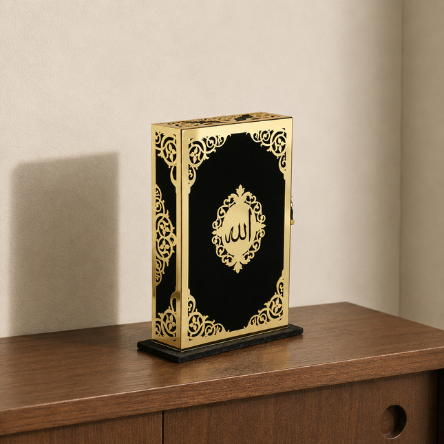 14*23 cm Pleksili Dikey Kutulu Kuran-ı Kerim