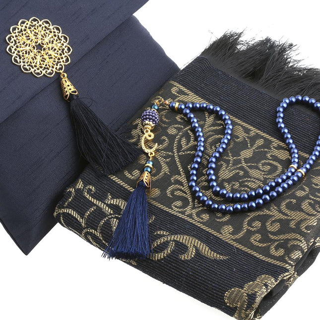 Şantuk Broşlu Seccade Tesbih Kesesi Seti