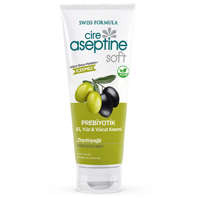 Cire Aseptine Soft Prebiyotik El, Yüz Ve Vücut Kremi Zeytinyağlı 75 ml