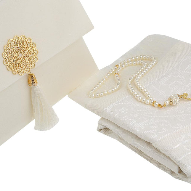 Şantuk Broşlu Seccade Tesbih Kesesi Seti