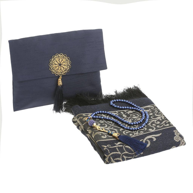 Şantuk Broşlu Seccade Tesbih Kesesi Seti