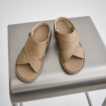 Erkek 2'si 1 Arada Sandalet (Bej)