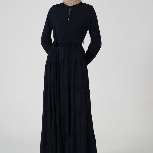 Viskon Kumaş Yıldız Cepli Ferace