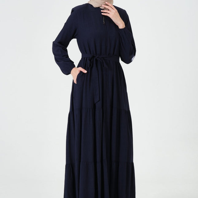 Viskon Kumaş Yıldız Cepli Ferace