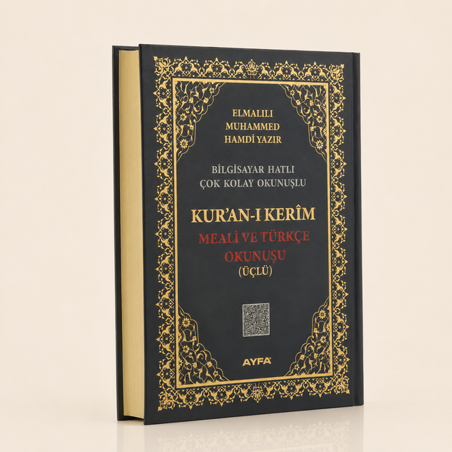 17x25 Cm Orta Boy Üçlü Mealli Kuran-Kerim