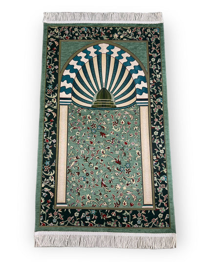 Lüks Saçaklı Şönil Kubbeli Ravza Model Seccade