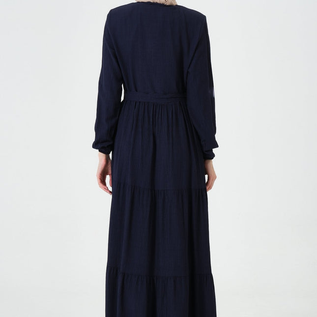 Viskon Kumaş Yıldız Cepli Ferace