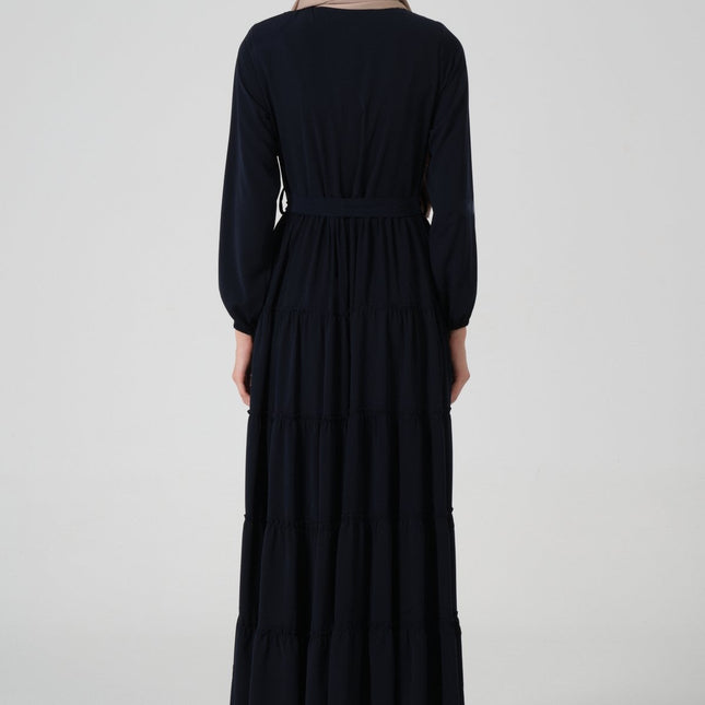 Viskon Kumaş Yıldız Cepli Ferace