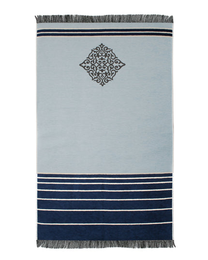 Çizgili Çift Renkli Şönil Seccade