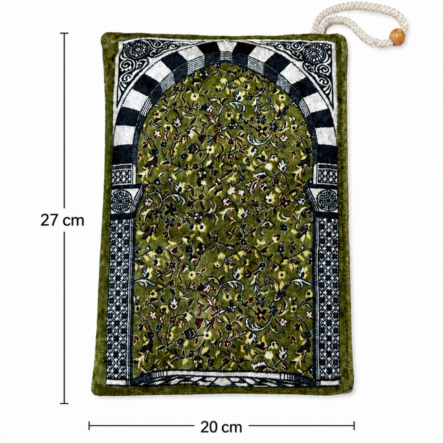 27x20 Cm Ravza Desenli Çantalı Seccade