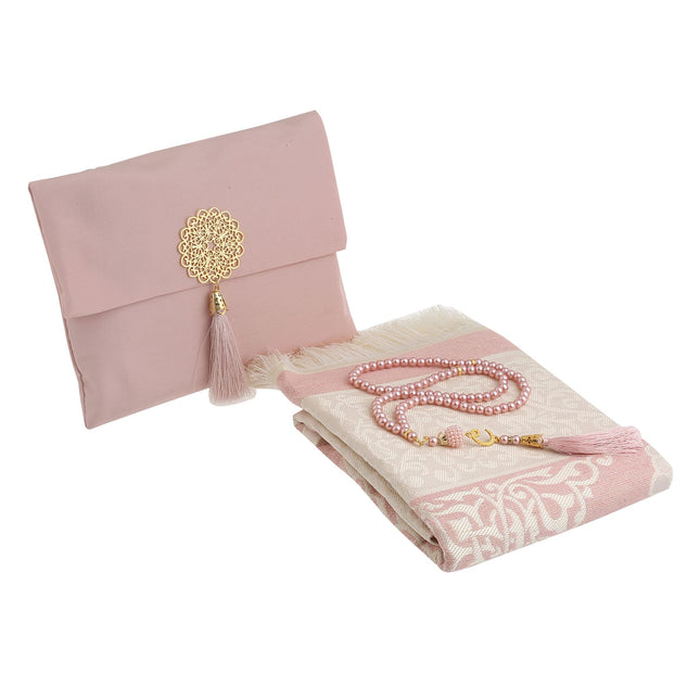 Şantuk Broşlu Seccade Tesbih Kesesi Seti