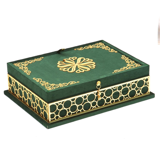 31*24 Cm Neva Rahleli Kuran-ı Kerim Kutusu