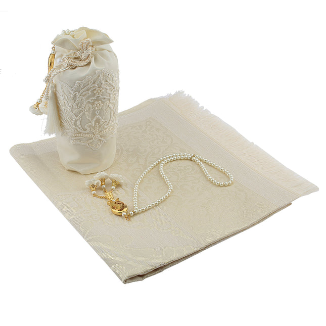 Yıldız Serisi Güpürlü Seccade Tesbih Seti