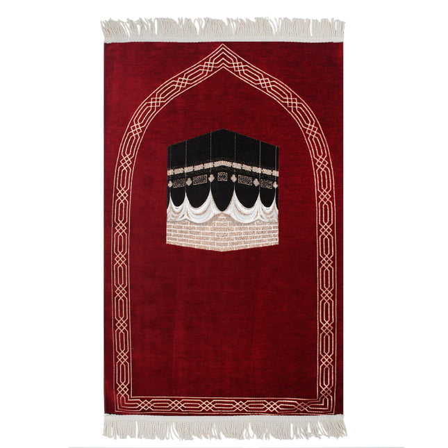 Lüks Saçaklı Kabeli Şönil Seccade