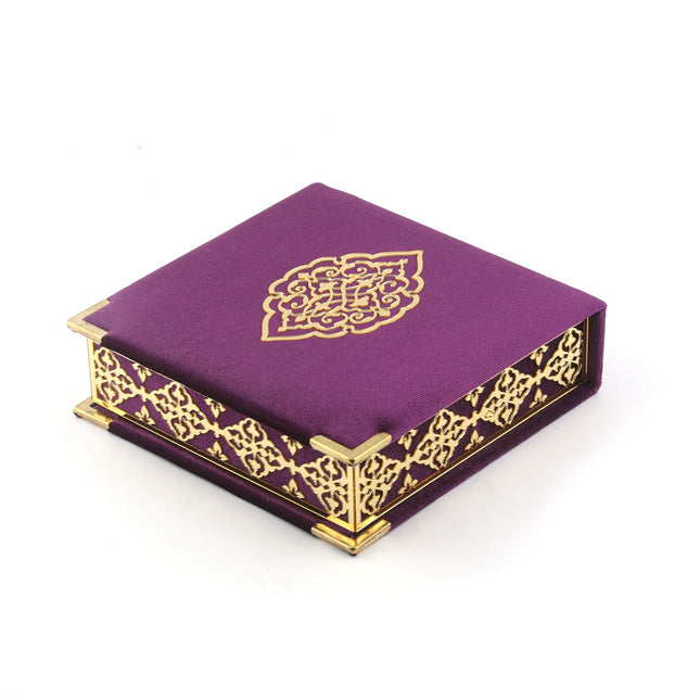 16x16 Cm Osmanlı Serisi Gold Pleksili Kuran-ı Kerim Tesbih Kutusu