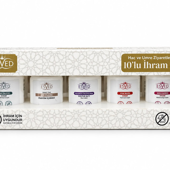 Esved Hac ve Umre Ziyaretleri İçin 10'lu İhram Seti