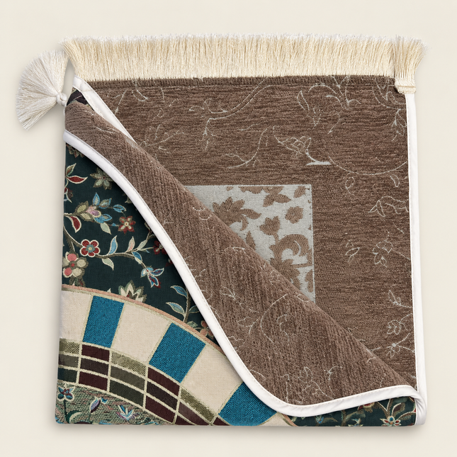 Lüks Biyeli Şönil Seccade (70x120 cm – 580 gr)