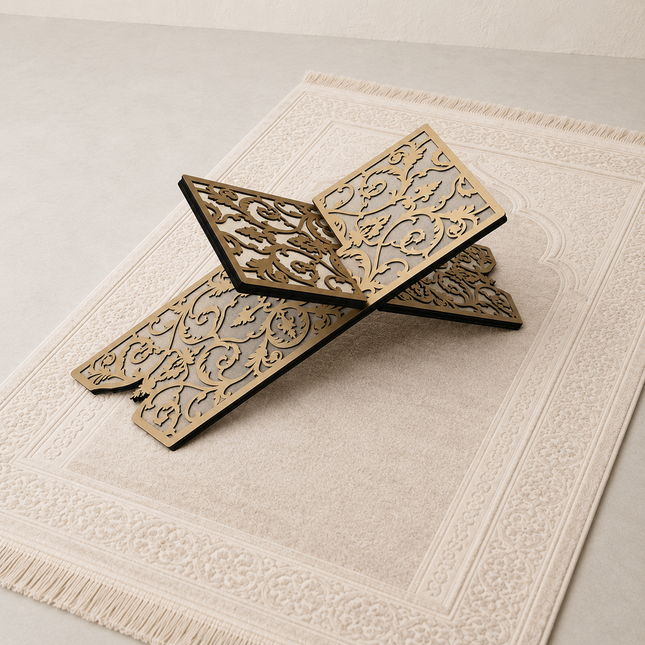 45 Cm Lalezar Düz Ahşap Rahle