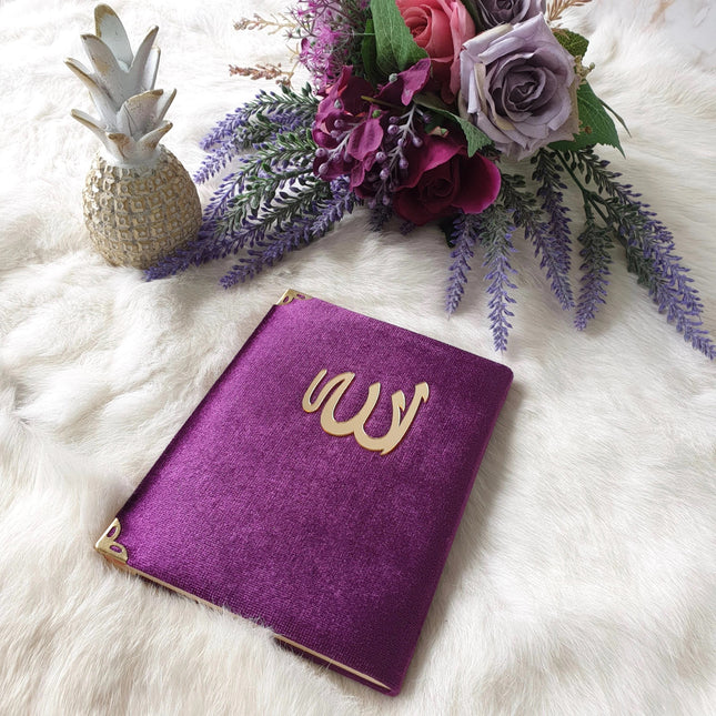 Çanta Boy Kadife Kaplı Lafızlı Yasin (50 Adet)