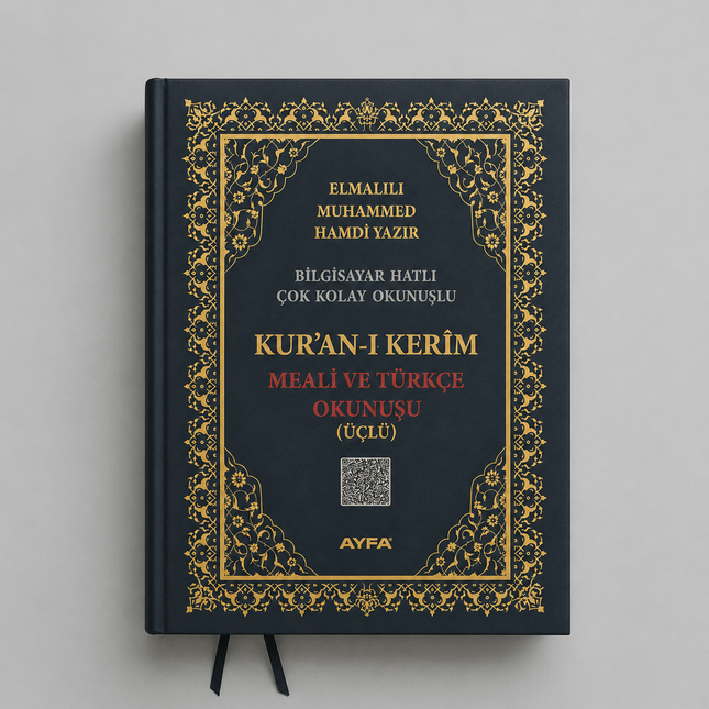 17x25 Cm Orta Boy Üçlü Mealli Kuran-Kerim