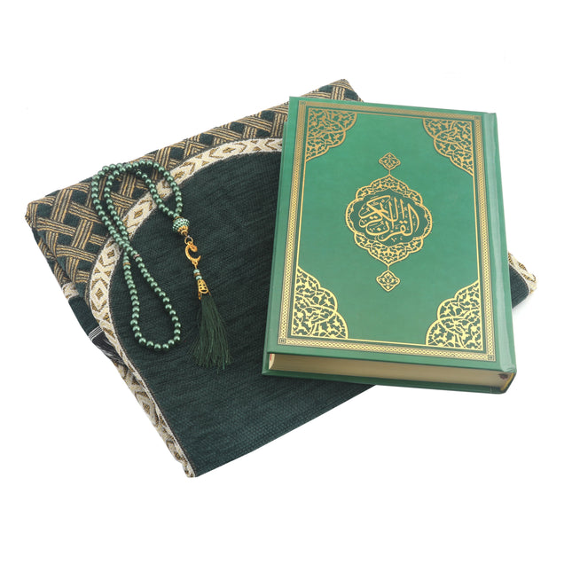 Hediyelik Kuran-ı Kerim Seccade Tesbih Seti