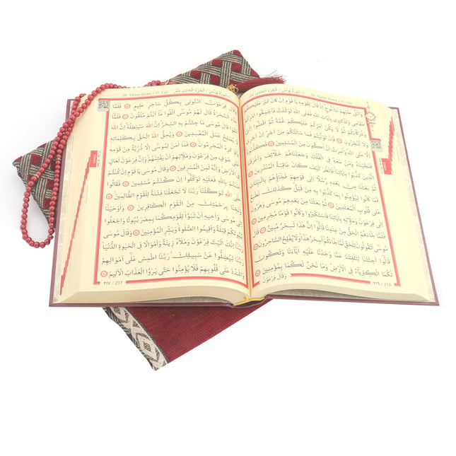Hediyelik Kuran-ı Kerim Seccade Tesbih Seti