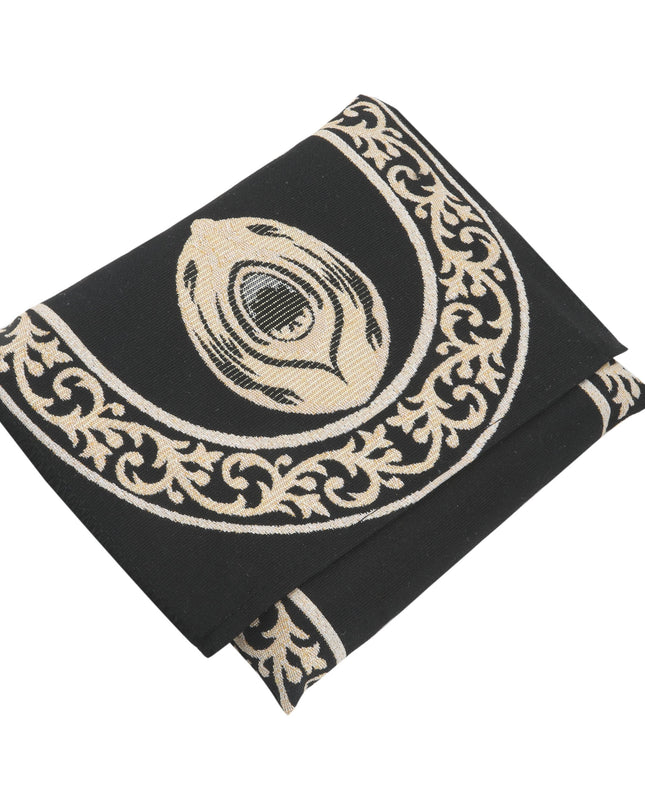 Çantalı Kabe Desenli Keten Seccade