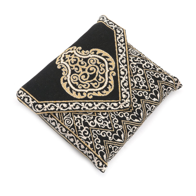 Çantalı Kabe Desenli Keten Seccade