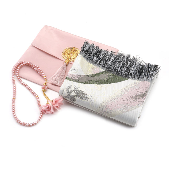 Şantuk Flower Seccade Tesbih Seti