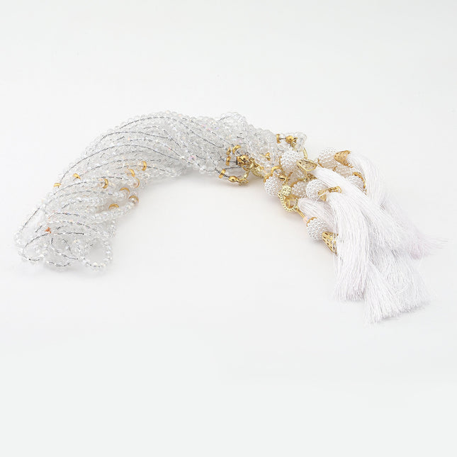 99'Luk 6 Mm Kristal Vavlı Tesbih 50'Li