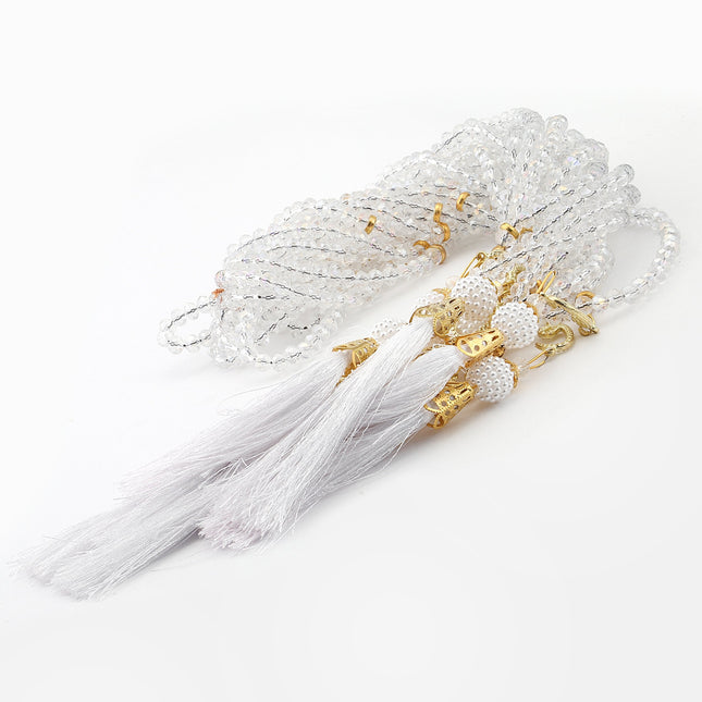 99'Luk 6 Mm Kristal Vavlı Tesbih (10 Adet)