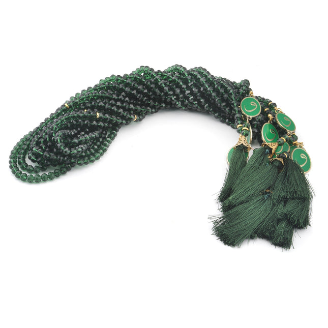 99'Luk 8 Mm Mineli Kristal Tesbih (10 Adet)