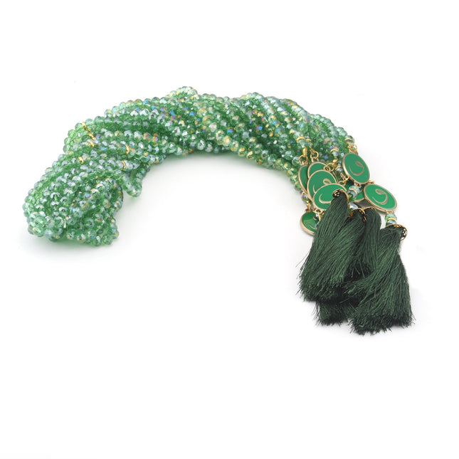 99'Luk 8 Mm Mineli Kristal Tesbih (10 Adet)