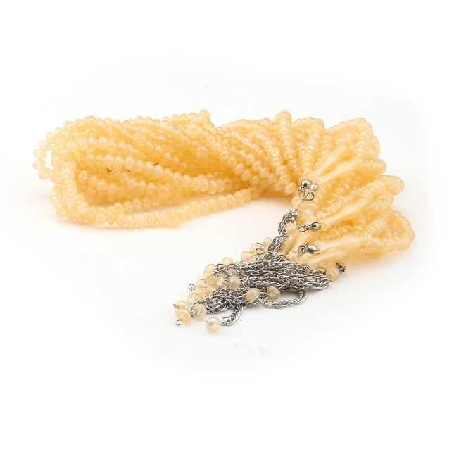 99'Luk 7 Mm Sedefli Yassı İnci Tesbih (10 Adet)