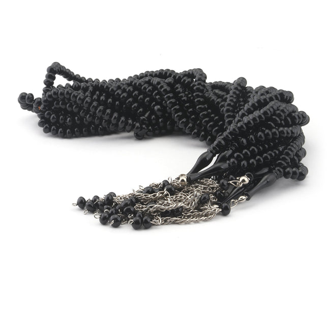 99'Luk 7 Mm Sedefli Yassı İnci Tesbih (10 Adet)