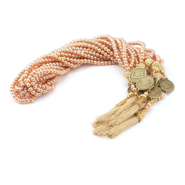 99'Luk 6 Mm Mineli İnci Tesbih (10 Adet)