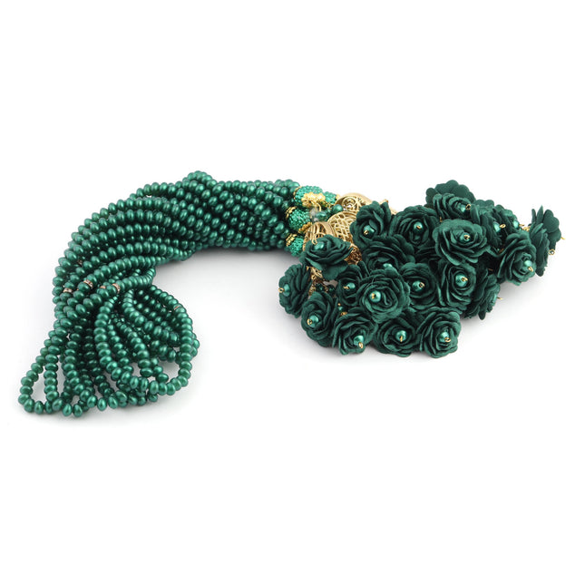 99'Luk 6 Mm Üç Güllü Laleli İnci Tesbih (10 Adet)