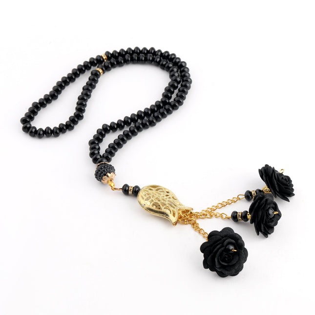 Black Rose Serisi Seccade Kuran-ı Kerim Esans Tesbih Seti No:1