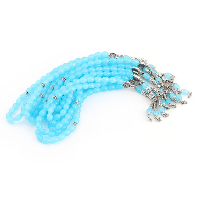 33'Lük 10 Mm Arpa Lüks Cam Akik Tesbih (10 Adet)