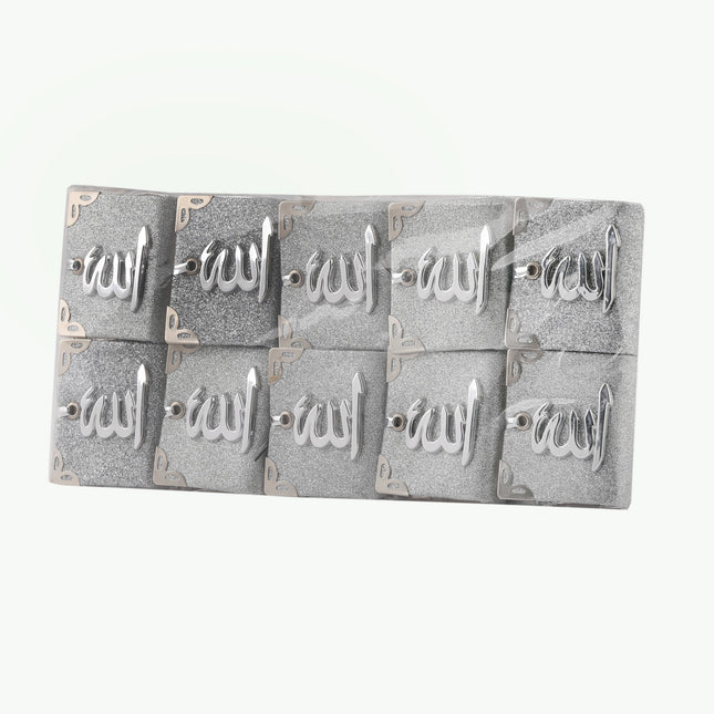 Çift Sayfalı Lüx Simli Tam Kuran-ı Kerim Mini Oto Süs 10'Lu