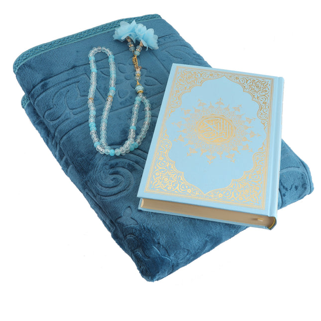 Hediyelik Seccade Kuran-ı Kerim Tesbih Seti