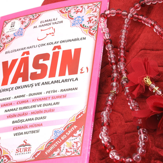 Hediyelik Seccade Tesbih Yasin Seti