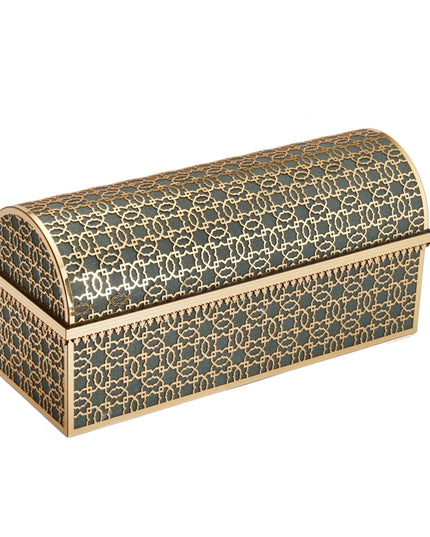 38x15x18 Cm Hediyelik Seccade Kuran-ı Kerim Tesbih Sandık Set