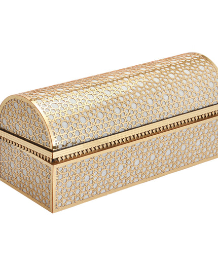 37x15x16 Cm Hediyelik Seccade Kuran-ı Kerim Tesbih Sandık Set