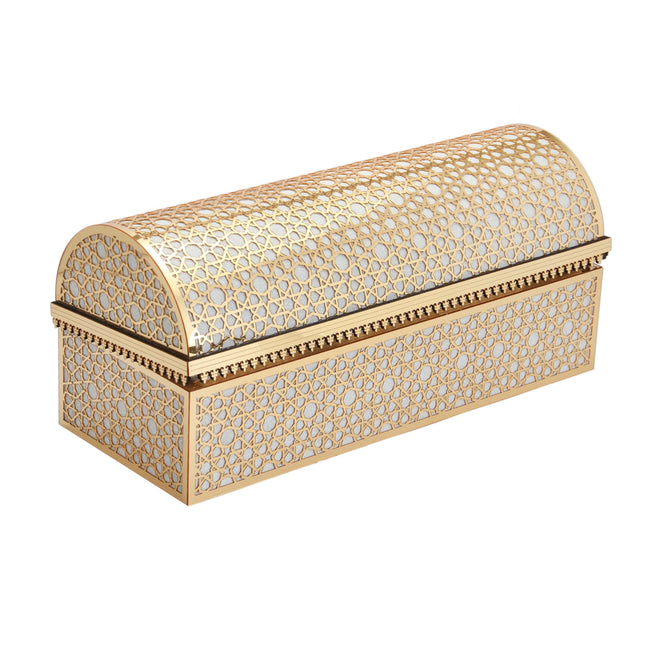 37x15x16 Cm Hediyelik Seccade Kuran-ı Kerim Tesbih Sandık Set