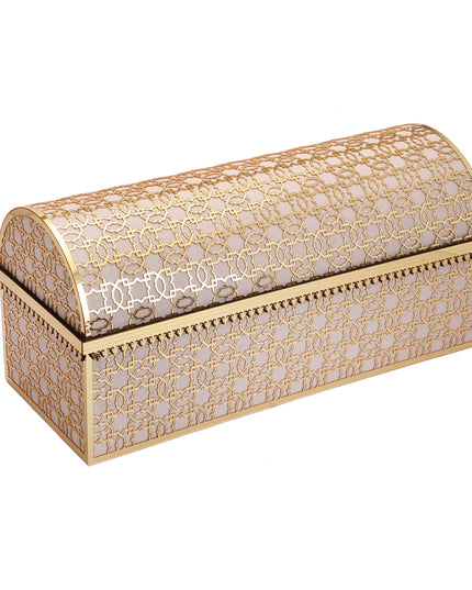 38x15x18 Cm Hediyelik Seccade Kuran-ı Kerim Tesbih Sandık Set