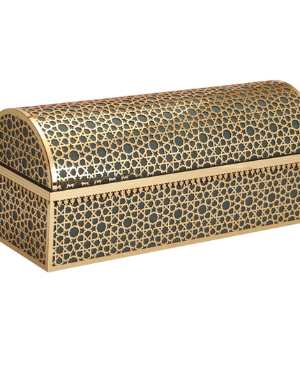 37x15x16 Cm Hediyelik Seccade Kuran-ı Kerim Tesbih Sandık Set